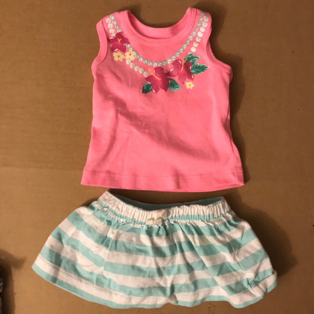 ❌SOLD❌Tank top w/ skirt